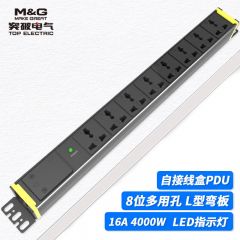 突破（M&amp;G）机柜插排4000W/输出10A/自接线16A输入8孔位/PDU07TG130601